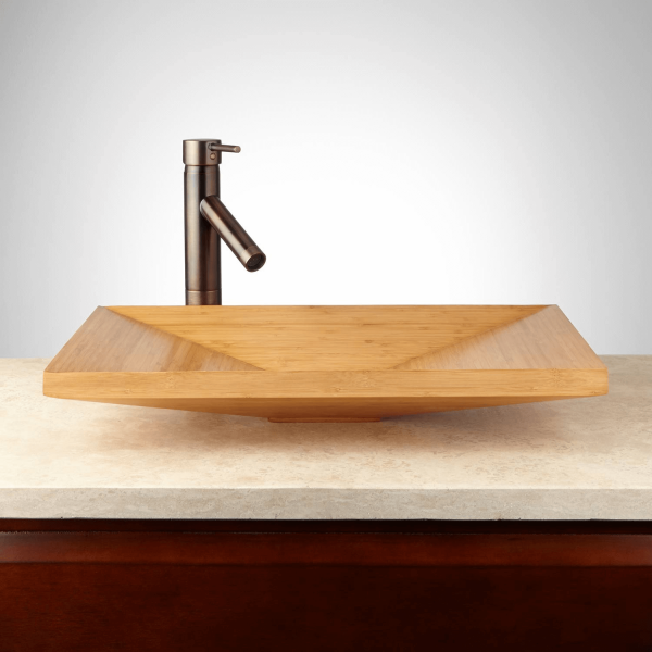 Bamboo sink