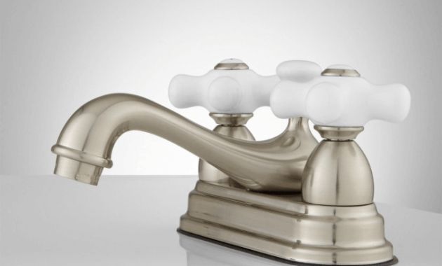 Bathroom faucets porcelain knobs