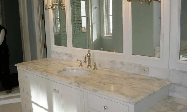Bathroom vanities with granite countertops