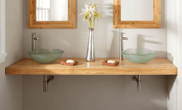 Bathroom vanities with tops and sinks