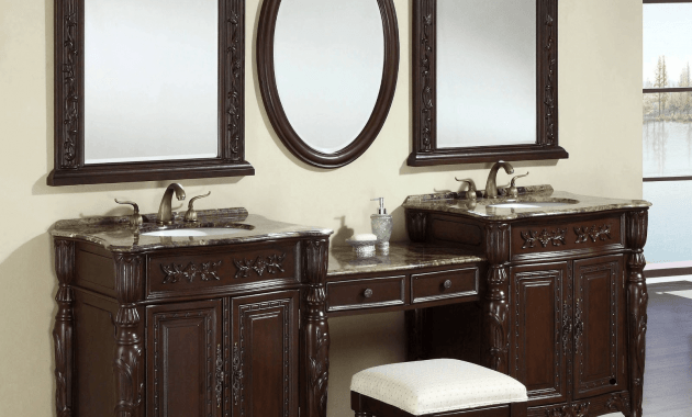 Bathroom vanity cabinet with mirror