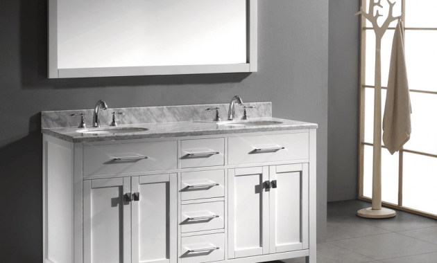 Bathroom vanity cabinets 60 with double sink
