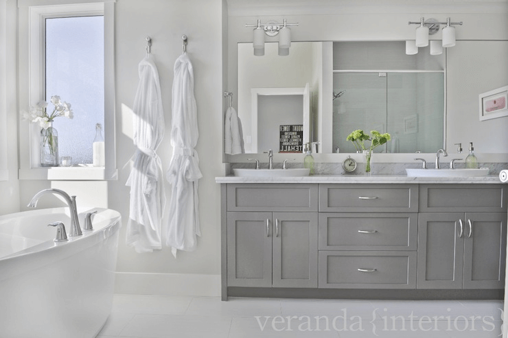 Bathroom vanity cabinets gray