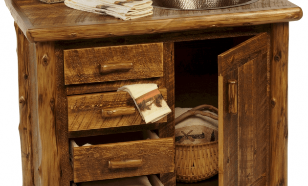 Bathroom vanity cabinets rustic