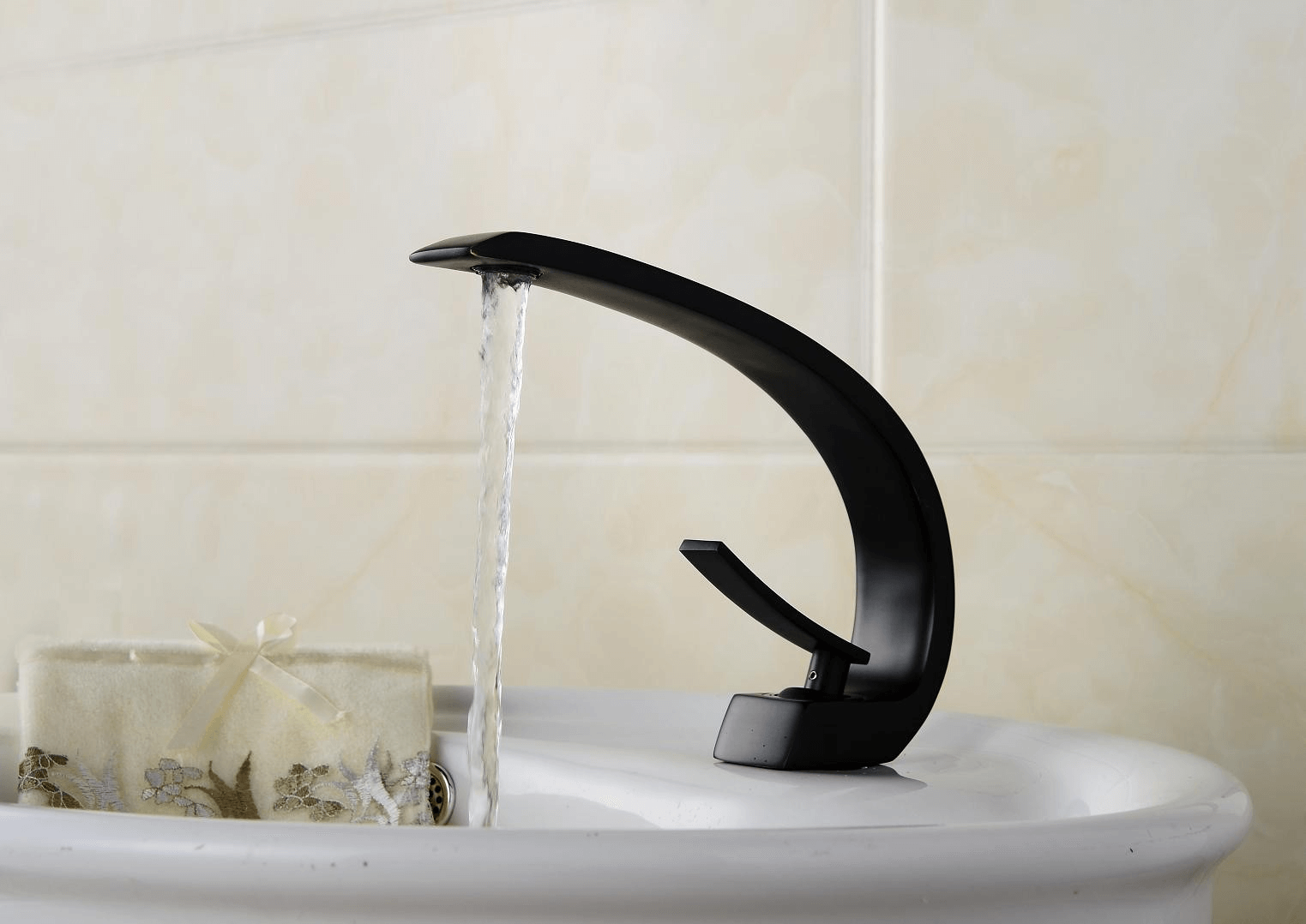 Contemporary bronze bathroom faucets