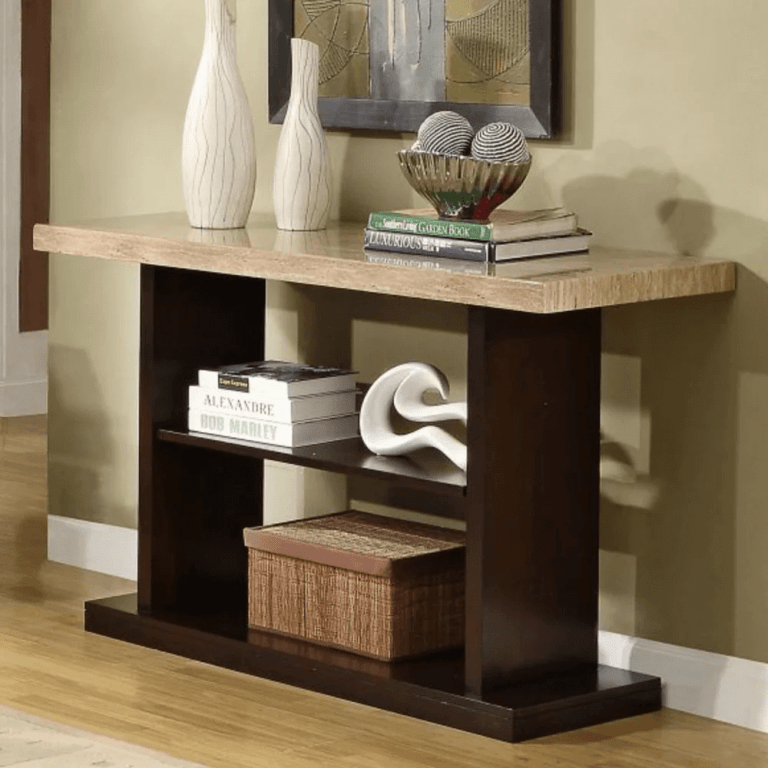 Faux marble console table