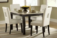 Faux marble dining table set