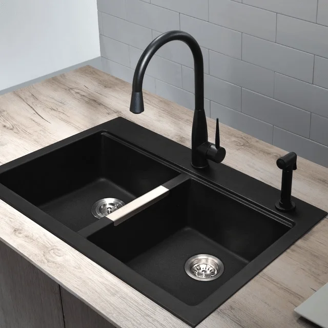 Modern black bathroom sink faucet