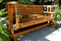 Porch Glider Swings Natural Wooden Brown Porch Glider Swings Natural Wooden Brown