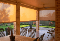 Porch blinds for wind and rain Porch blinds for wind and rain