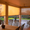 Porch blinds for wind and rain