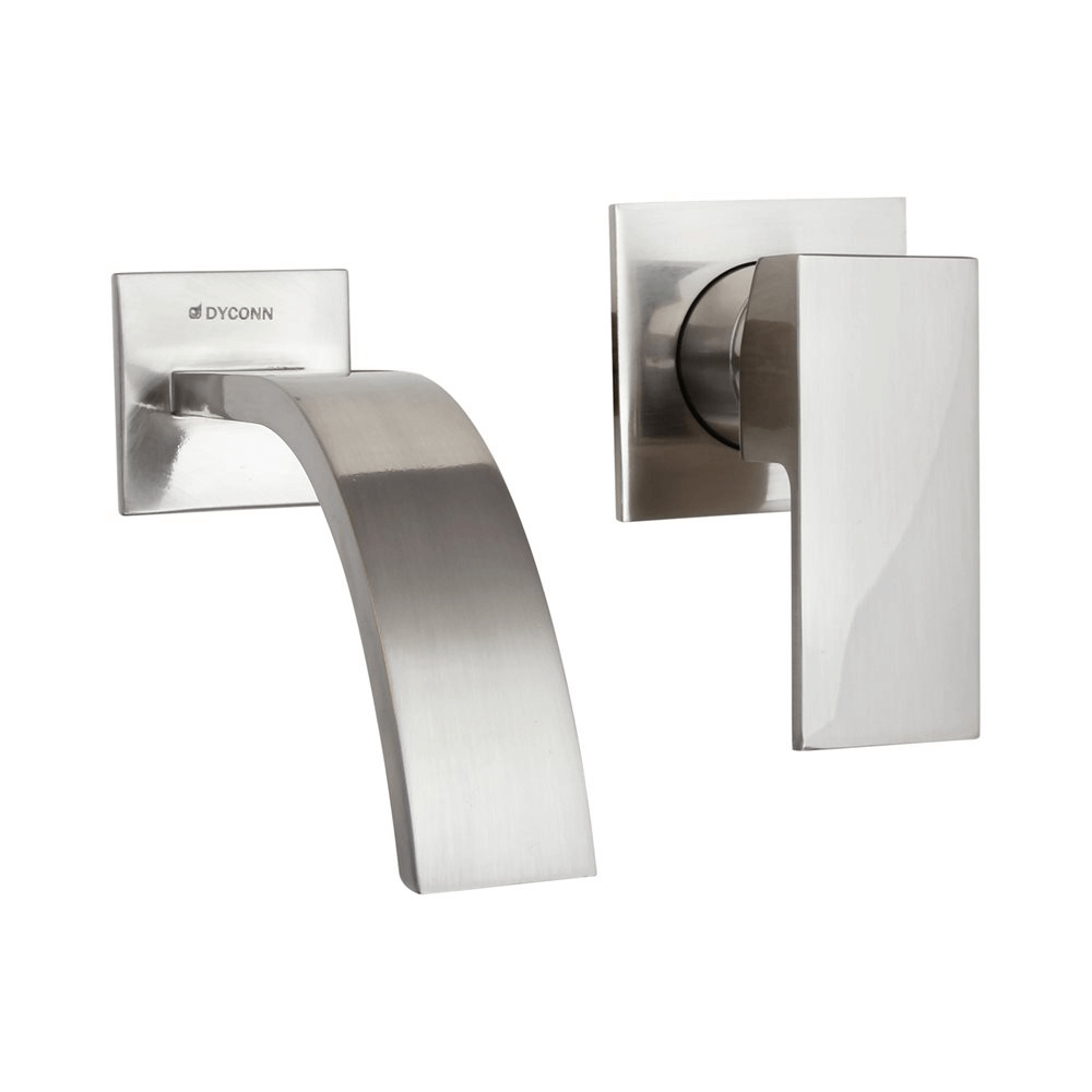 Wall mounted bathroom faucets brushed nickel