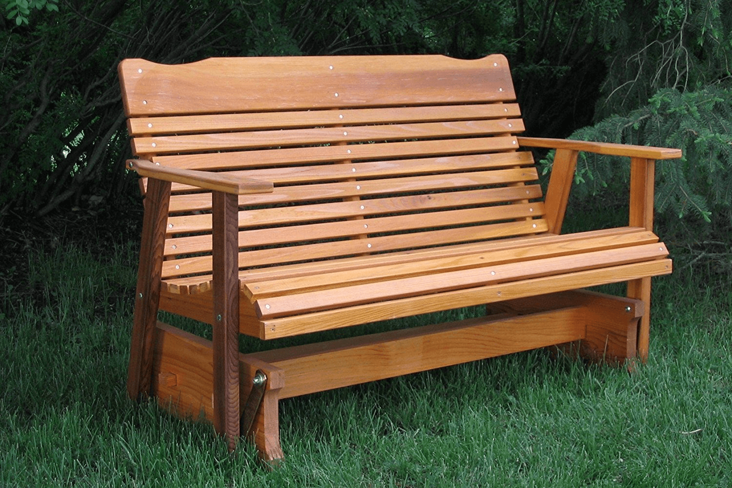 Wooden porch glider swings suitable for outdoor or garden