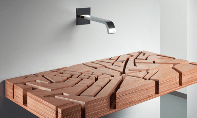 Wooden sink