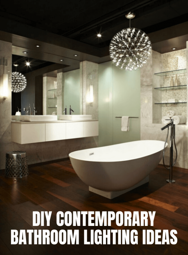 DIY Contemporary Bathroom Lighting Ideas