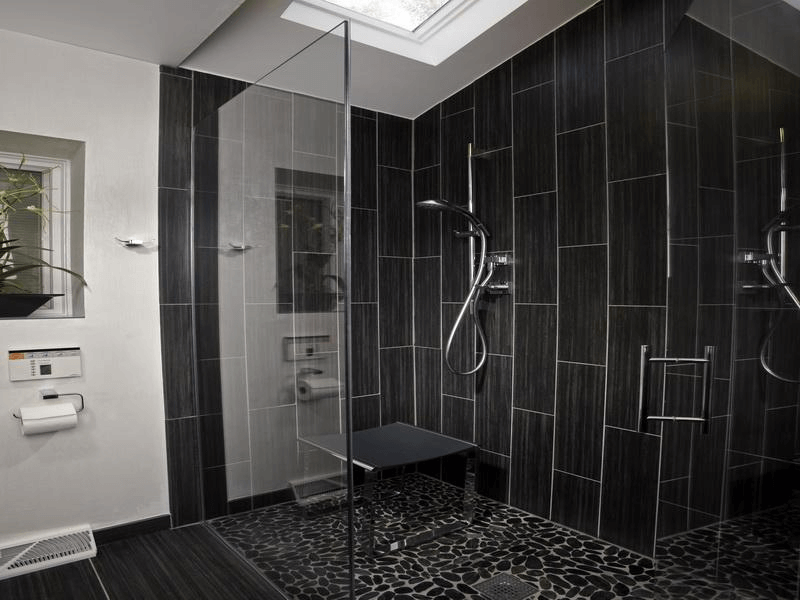 Black Bathroom Tile Designs on a Budget Black Bathroom Tile Designs on a Budget