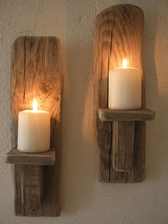 Candle Sconces for vintage bathroom lighting
