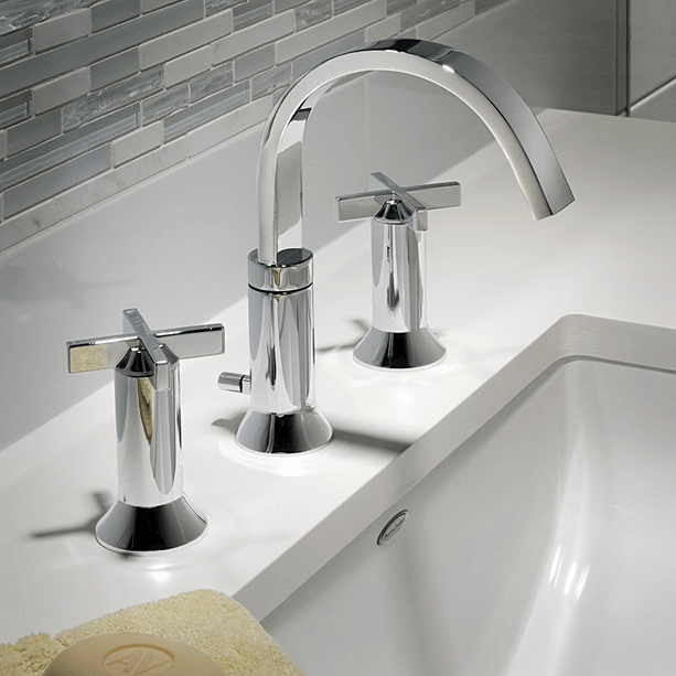 Widespread bathroom faucet cross handles American standart