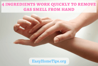 4 ingredients work quickly to remove gas odor or smell from hand