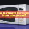 How to remove burnt smell from microwave