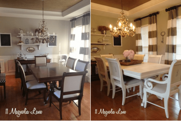Best 18 DIY Dining Room Table Makeover Ideas