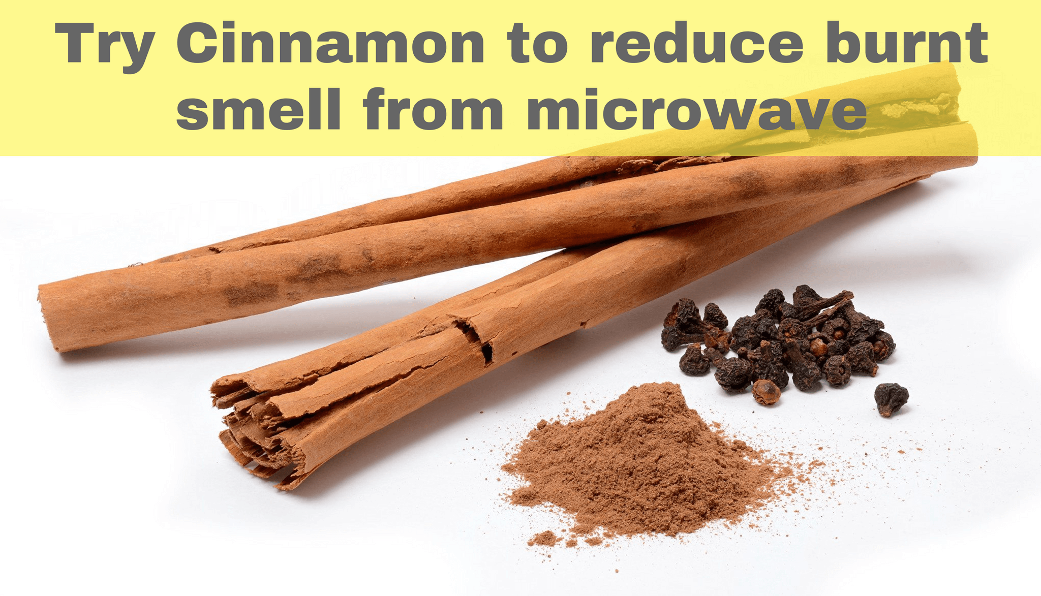 Try cinnamon to reduce burnt smell from microwave