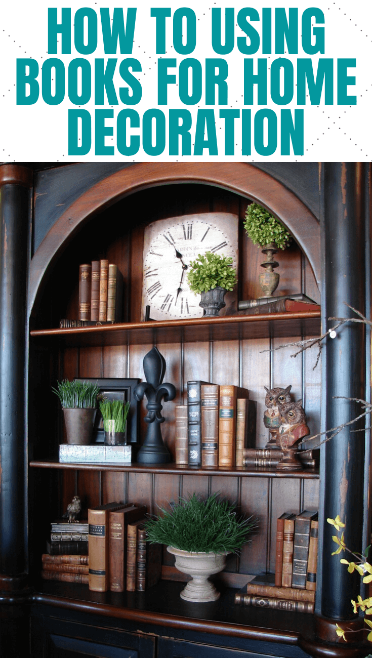 HOW TO USING BOOKS FOR HOME DECORATION
