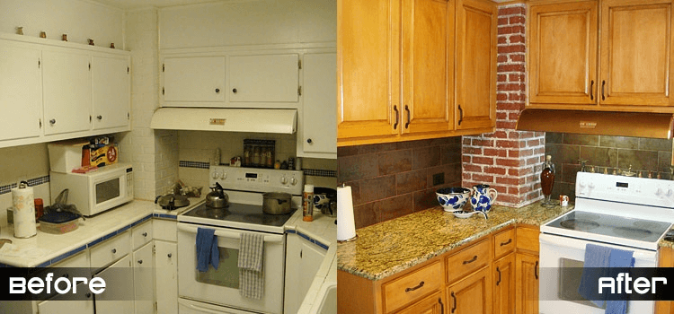 Image: kitchencove.net Kitchen cabinet refacing before after photos