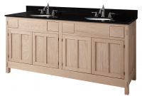 Unfinished cabinets with drawers and double sink Unfinished cabinets with drawers and double sink