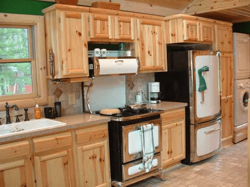 pine cabinets kitchen unfinished knotty cabinet kitchens furniture hickory wood rustic door boxes paint doors log countertops right wooden styles