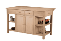 Unfinished Kitchen Island with Optional Finishing Kit Unfinished Kitchen Island with Optional Finishing Kit