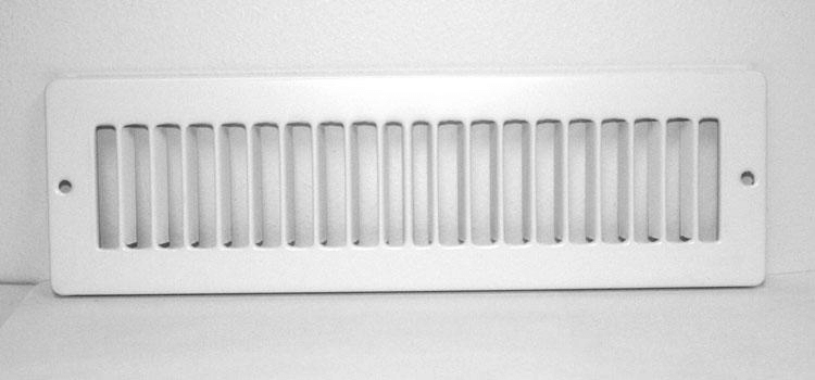 White Toe Kick Grille White Toe Kick Grille