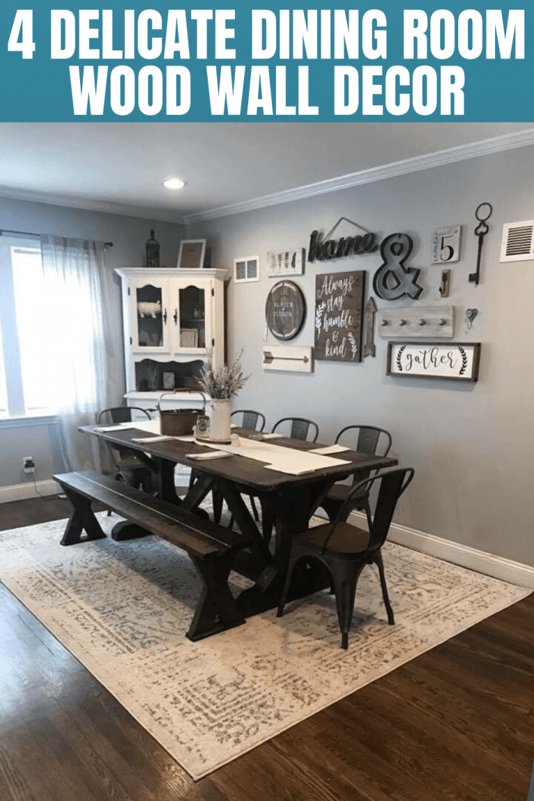 4 Delicate Dining Room Wood Wall Decor