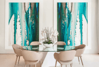 Contemporary abstract Dining Room Wall Art Ideas Contemporary abstract Dining Room Wall Art Ideas