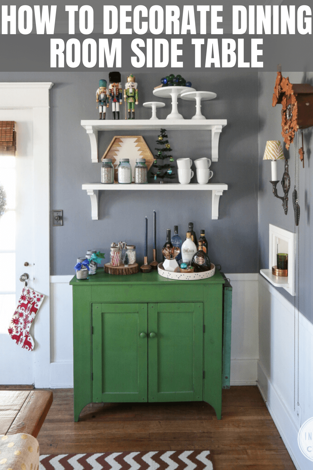 HOW TO DECORATE A DINING ROOM SIDE TABLE