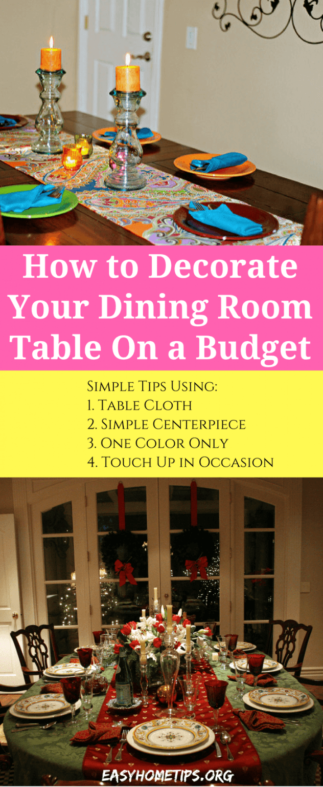 Tips on How to Decorate Your Dining Room Table On a Budget