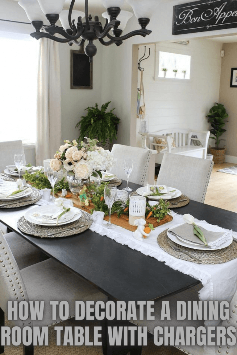 How to Decorate a Dining Room Table with Chargers
