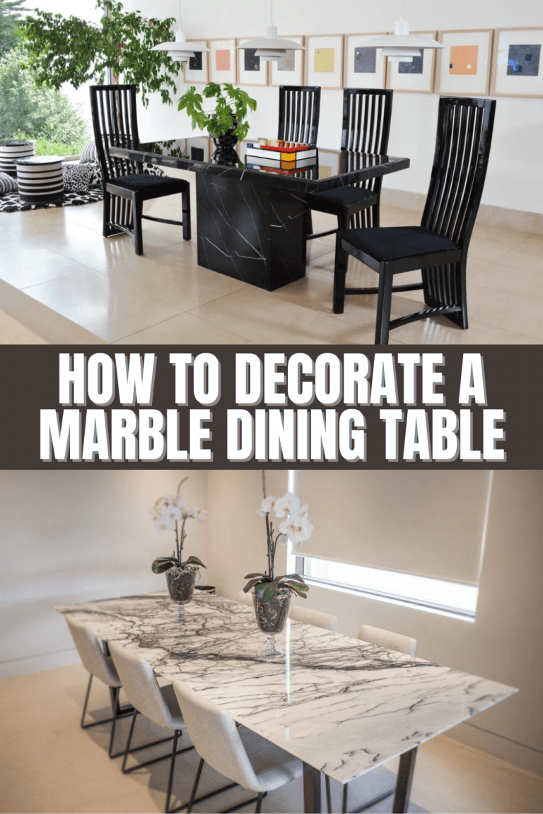 How to Decorate a Marble Top Dining Table