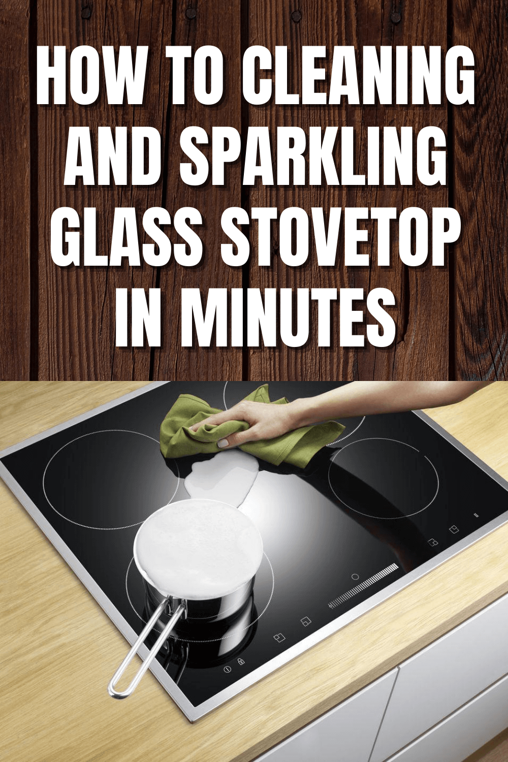 HOW TO CLEANING AND SPARKLING GLASS STOVETOP IN MINUTES