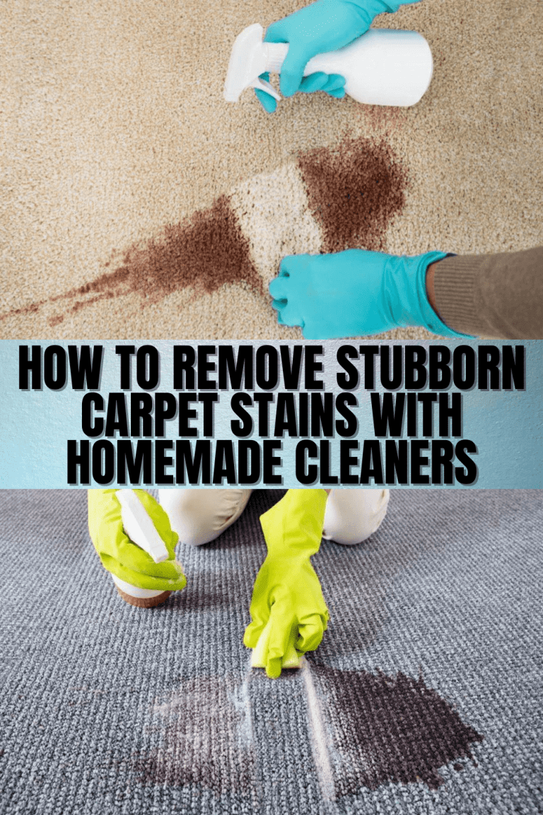 How to Remove Stubborn Carpet Stains with Homemade Cleaners