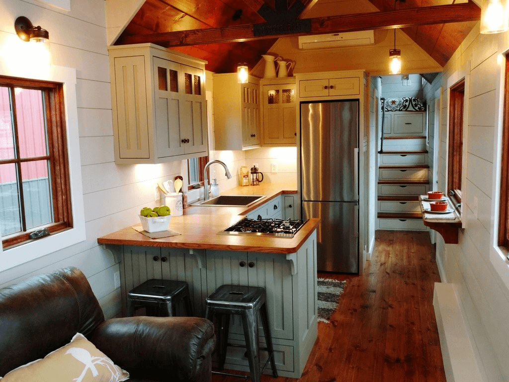 Luxury interior kitchen tiny house