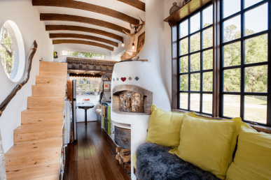 Tiny house fireplace ideas