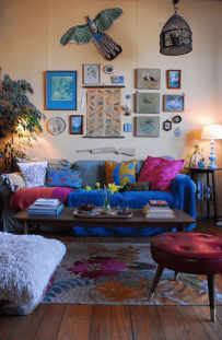 Boho living room decor ideas for small space
