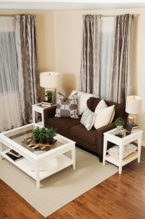 Brown couch decor cozy living rooms