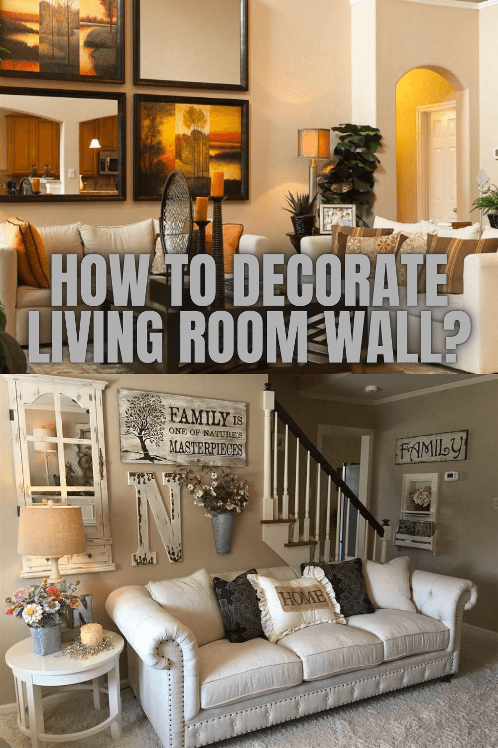 HOW TO DECORATE LIVING ROOM WALL