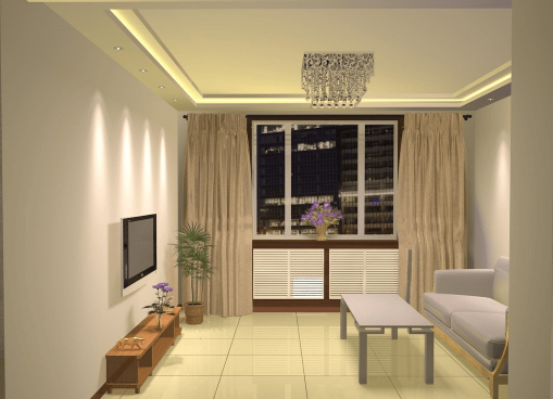 Home decor ideas for small living room with simple furniture and large window