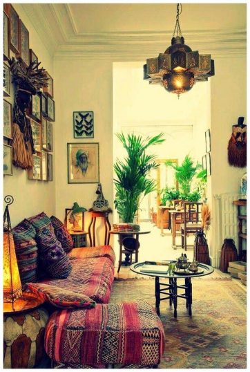 Indian living room decor bohemian style