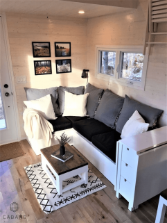 Living room design for tiny house