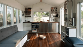Tiny house kitchen living room