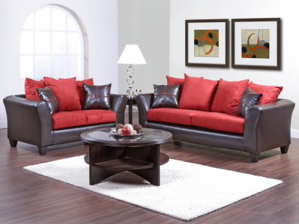 Play with color rug and sofa for combination decor round black coffee table living room
